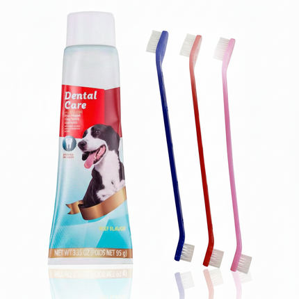 Crema dental + Cepillos largos