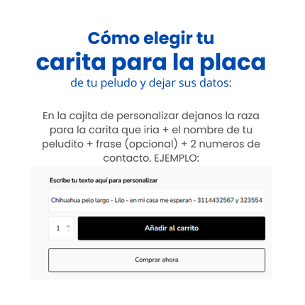 Placa de identificación ilustración