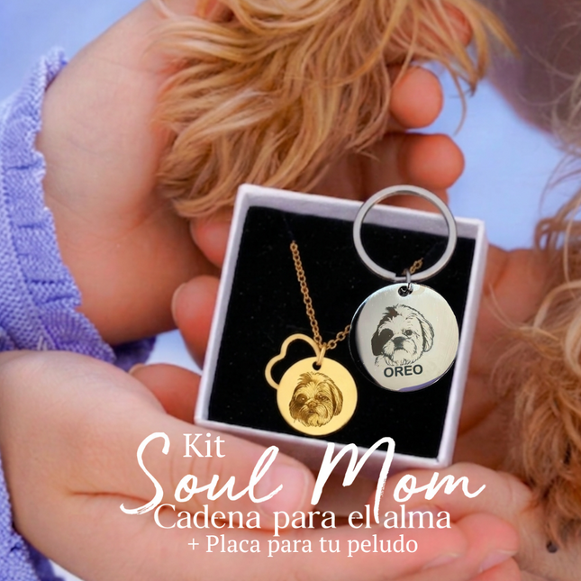 Kit Soul (Cadena + Placa) - Edición día madres